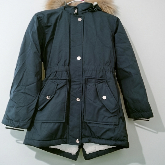Member's Mark Other - Girls Medium Members Mark Blue Winter Coat Hooded Parka Jacket Sz Medium 7/8